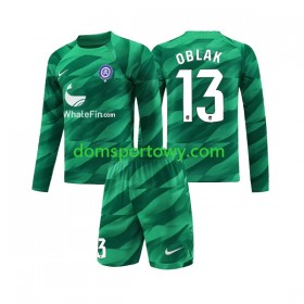 Koszulka Atlético Madryt Jan Oblak 13 Bramkarska Dziecięcy Wyjazdowe Koszulki Piłkarskie 2023-2024 Długi Rękaw